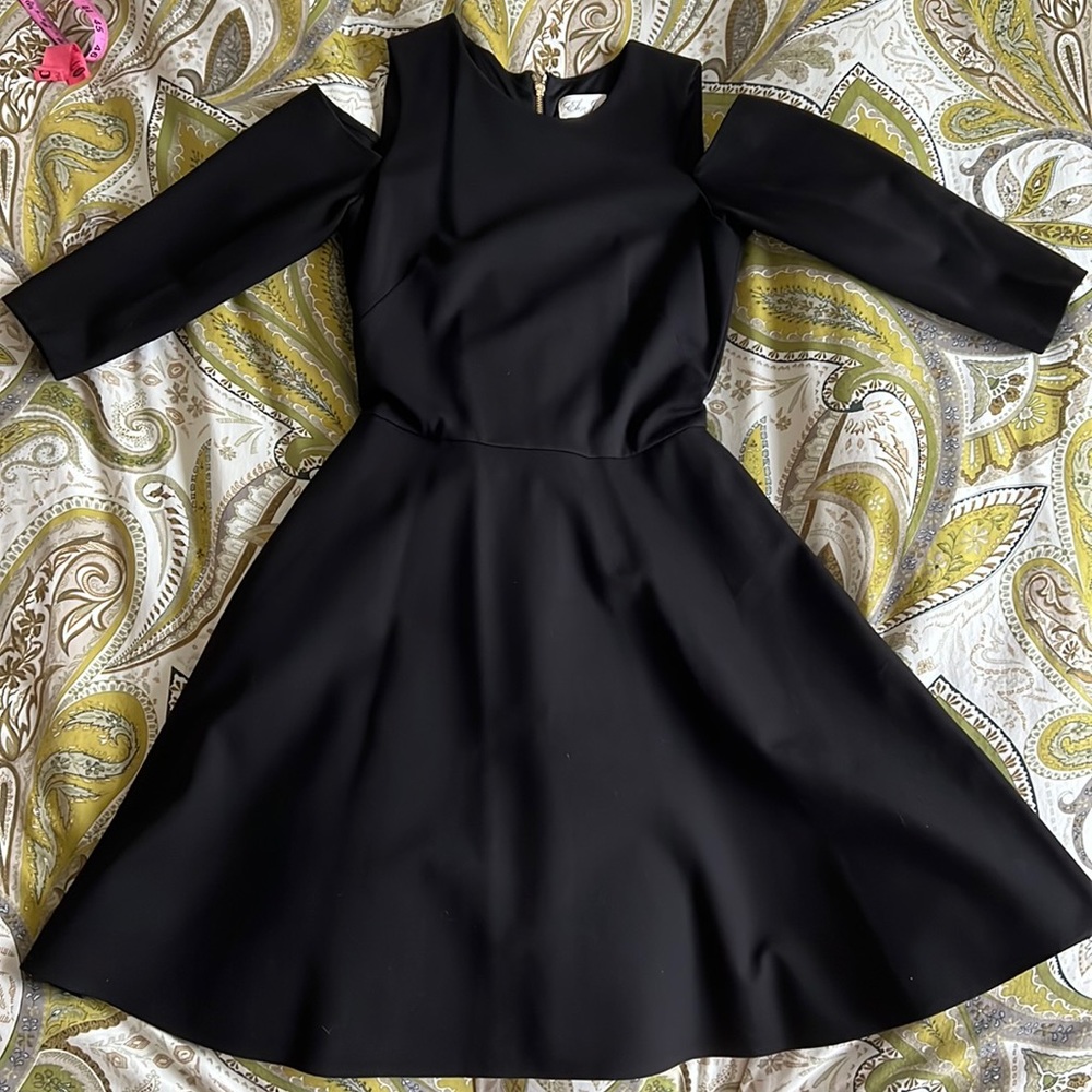 Black cold shoulder Eliza J dress